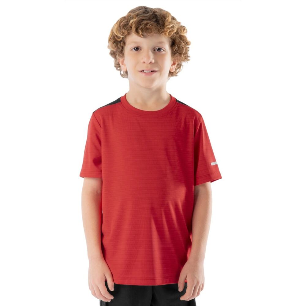 Athletic Works Boy's T-Shirt Short-Sleeve DriWorks Red Size XL 14-16